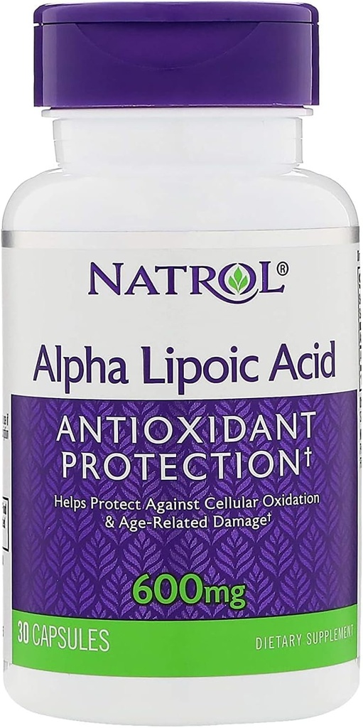 Natrol acide alpha lipoïque 600 Mg, 30 nombres