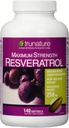 TruNature Resveratrol Plus Standardisierte Trans-Resveratrol 250 Milligramm, 140 vegetarische Kapseln