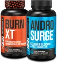 Jacked Factory Burn-XT Thermogenic Fat Burner - Appetitzügler für Weight Loss & Androsurge Estrogen Blocker für Männer - Testosteron Booster