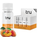 Tru Energy Shot, Extra Strength Energy Drink mit natürlichem Koffein, Grüner Tee, B Vitamine B3, B6 & Vitamin B12, Zero Sugar & Calories, Keto, Vegan, Glutenfrei, Orange Mango, 2 FL OZ Flaschen, 12 Pack