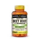 MASON NATURAL Beet Root mit Magnesium und Kalzium - Gesundes Herz und Blutdruck, Pflege Gesamtgesundheit, 100 Tabletten