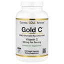 California Gold Nutrition Gold C USP Grade Vitamin C Supplement - Immununterstützung & Saisonale Wellness - Vegetarisch Freundlich - Glutenfrei, Non-GMO - 500 mg - 240 Veggie Kapseln