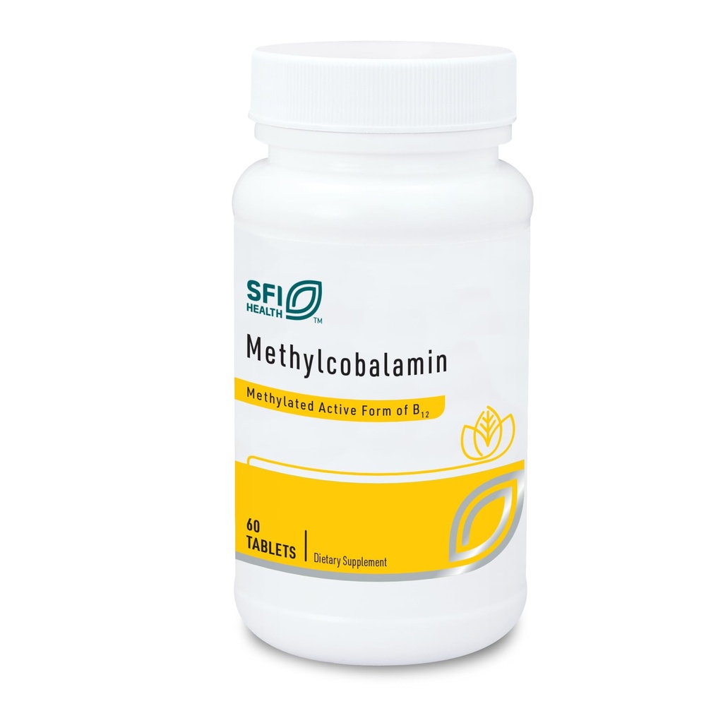 Klaire Labs SFI Health Methylcobalamin Lozenges - 5000 Mikrogramme Vitamin B12 für kognitive und kardiovaskuläre Unterstützung, Allergische und natürliche Kirsche Flavor (60 Fast Dissolve Tabletten)