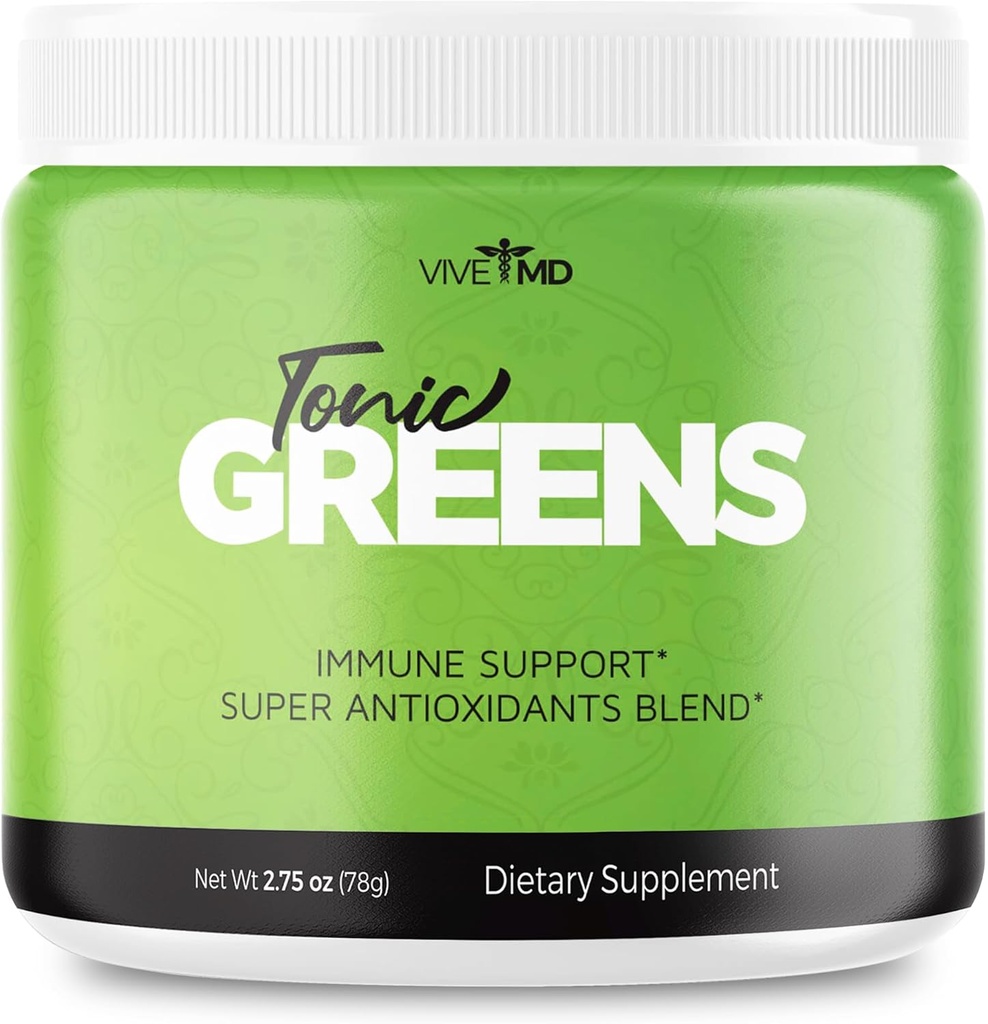 Tonic Greens Powder Vitamin Boost Supplement Offizielle Formel - Natural Green Blend Energy Supplement Extra Strength - BCAA L-Glutamin Vitamin B6, Revolutionary Energy Fix Solution Bewertungen (1 Pack)