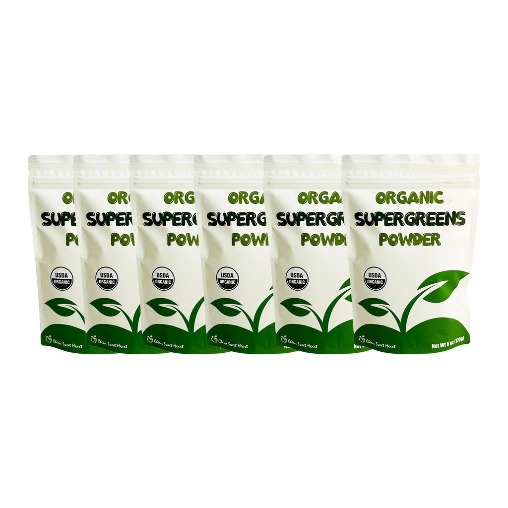 Cherie Sweet Heart Supergreens Poudre - Green Superfood - Bio Greens Poudre Super Greens - Smoothie Poudre - Superfood Poudre - Powder Greens - 2.25LB Poudre Super Greens - 204 portions