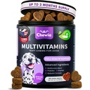 Hunde-Vitamine 15 in 1 - Hunde-Multivitamin-Haut mit MSM für Hip & Joint Health - Hunde-Ergänzung für juckende Haut-Relief - Multivitamin für Hunde Immununterstützung mit Enzymen - Haut & Coat, Mobilitätsunterstützung