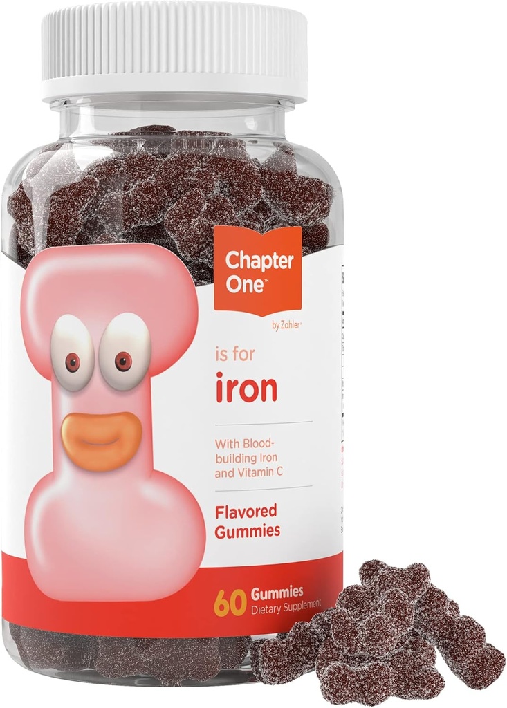 Zahler Eisengummis mit Vitamin C - für Damen, Herren und Kinder - Beste Kaubare einfache bis Digest Kosher Eisen Supplement für Kinder & Erwachsene - 60 Count