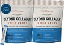 Live Conscious Beyond Collagen Peptides Powder Unflavored Packets-Hydrolyzed Collagen Powder-Hair Skin Nail & Joint Support- Multi Type Collagen Supplements für Damen & Herren 30 Pack (2pk)
