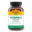 Country Life Vitamin C 1000mg mit Rose HIPS – Time Release Immun Support Supplement – Antioxidant Protection – Vegan, Glutenfrei, Konservierungsfrei – 90 Tablets