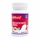 Milkaid Junior Lactase Enzym Chewable Tablets für Lactose Intolerance | Verhindert Gas, Bloating, Durchfall in Childrens Fast Acting Dairy Digestive Supplement für Kinder| 60 ct (60 Tabletten, Trauben)