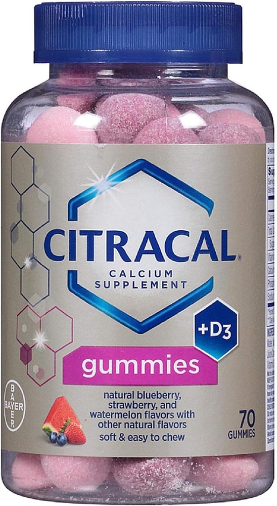 Citracal Kalzium Ergänzung Gummi 70 ea (Pack mit 3)