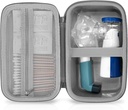 Asthma Inhaler Case Portable Nebulizer und Spacer Storage für Kinder und Erwachsene - Reise Tragetasche für Masken, Inhalator Holder (GREY)