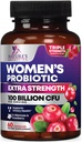 Probiotics for Women Digestive Health Support - 90 Billion CFU Women's Probiotic, 16 Strains, Cranberry, Vaginal Probiotic mit Präbiotics, PH, Immune, Urinary, & Feminine Health Support, 60 Kapseln