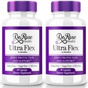 (2 packs) Capsules Ultra Flex, Supplément de soutien de joint avancé, Formule de santé articulaire naturelle Ultra Flex, pilules Max Strength pour le bien-être et la mobilité articulaires, Avis de vitamine UltraFlex (120 capsules)