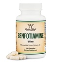 Benfotiamin 300mg Servings (Dritte Partei getestet, 120 Kapseln, 150mg pro Cap) Non-GMO, um Thiamin B1 Levels (Mehr absorbierbar Than Thiamin, Fat Soluble) von Double Wood zu steigern