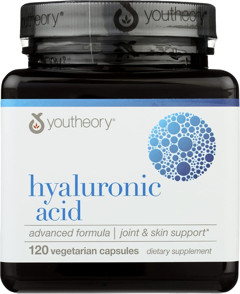 Youtheory Hyaluronsäure Advanced Formula, Dairy Free, 120 Kapseln (Pack von 1)