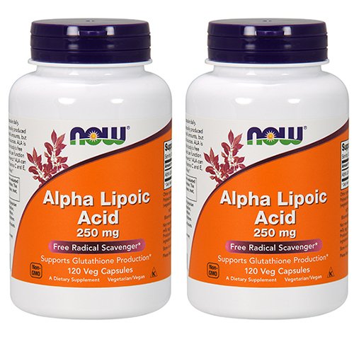 JETZT Lebensmittel Alpha Lipsäure 250mg, 120 pflanzliche Kapsel (2 Packung)