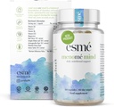 esmé menomé Mind - Tägliche Ernährungsunterstützung vor, während und nach der Menopause – Zwei Monate Versorgung von 60 Kapseln, Enthält ashwagandha und Gingko biloba