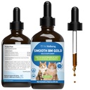 Pet Wellbeing Glattes BM Gold für Hunde & Katzen - Aufnahme Relief & Hocker Weichspüler, Unterstützt gesunde Bowel-Bewegungen - Natürliche Kräuterergänzung 4 oz (118 ml)