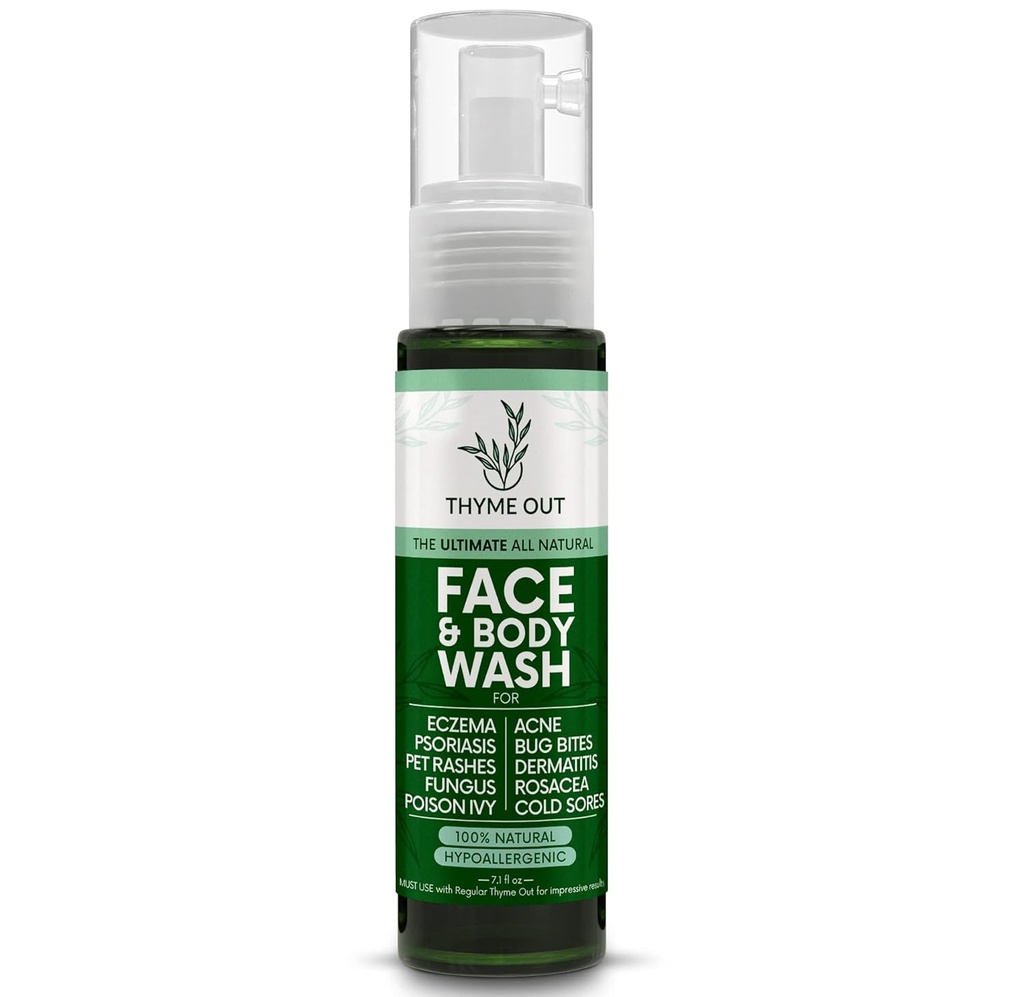 All Natural Face & Body Wash für Eczema, Psoriasis, Pet Rashes, Gift Ivy, Acne, Bug Bites, Dermatitis, Rosacea & Cold Sores - Beruhigt Juckreiz und Irritation (7.1 oz)