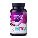 LIVS Immunsystem Elderberry Gummies für Erwachsene & Kinder | Advanced Immun Support Supplement mit Vitamin C, Echinacea, & Propolis | Vegan & Gluten Kostenlose Gummy Vitamine | 200mg Elderberry/Dose -90 Ct
