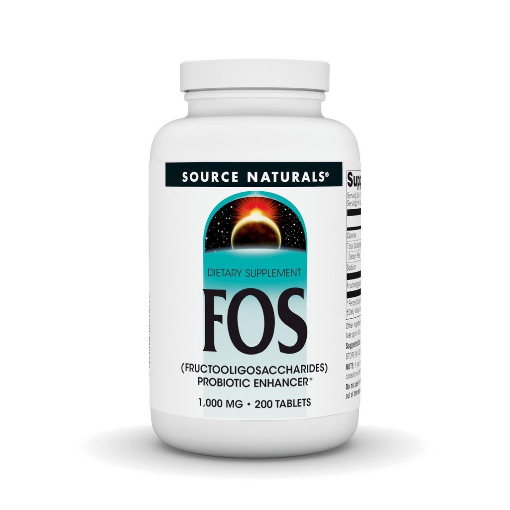 Quelle Naturals FOS 1000 mg Fructooligosaccharide Probiotic Enhancer - 200 Tabletten