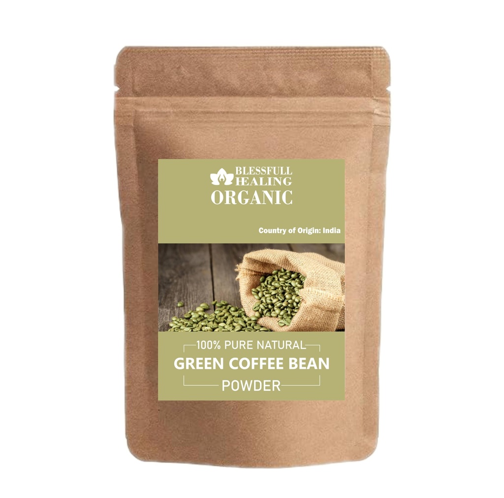 Poudre de fèves de café vert biologique 100% pure naturelle 100 Gram / 3,52 oz