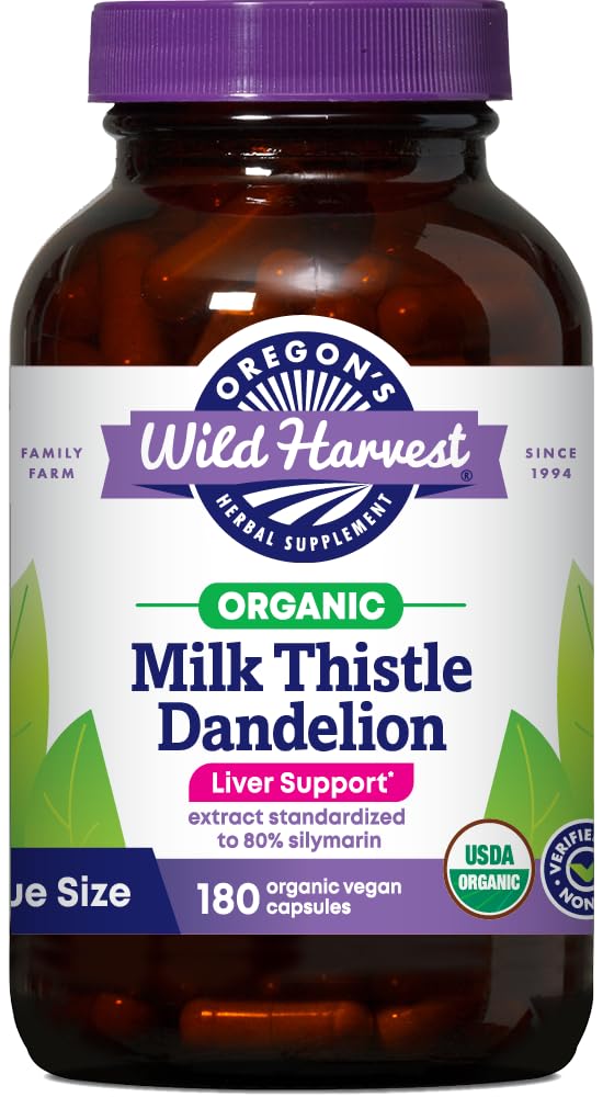 Dandelion de chardon de chardon sauvage de l'Oregon, biologique, 180 comte