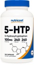 Nutricost 5-HTP 100mg, 240 Vegetarische Kapseln (5-Hydroxytryptophan) - Non-GMO & Gluten kostenlos