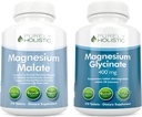 Magnesium Malate 400mg + Magnesium Glycinat 400mg - Hohe Absorption & hochverfügbare Bundle - 270 + 270 vegetarische Tabletten