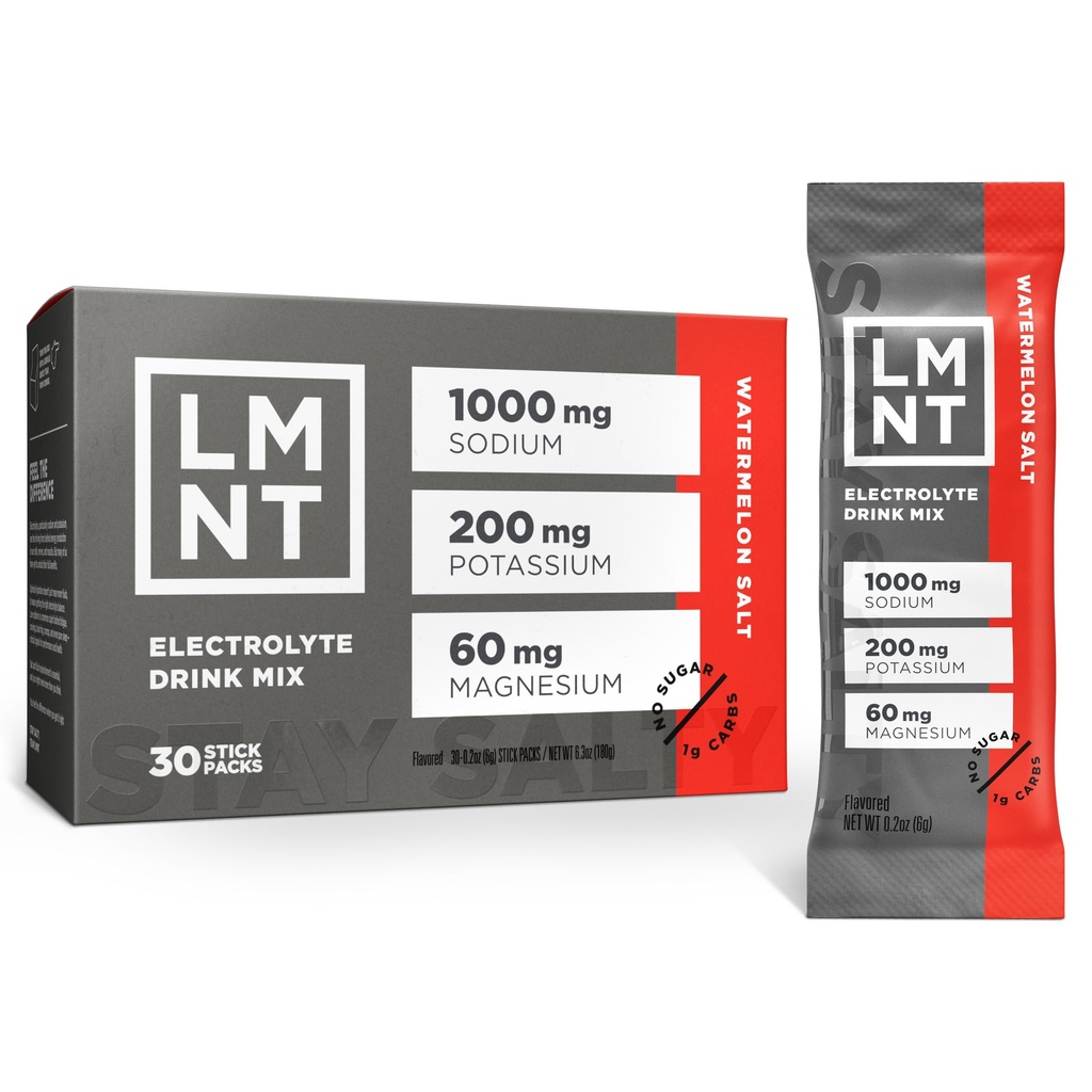 LMNT Zero Sugar Electrolytes - Pastèque Salt.
