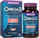 BlueBonnet Nutrition Omega-3 Lachsöl Softgels, 90 Zähler