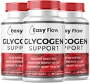 (3 Pack) Easy Flow Glycogen, EasyFlow Glycogen Support Capsules, Glyco Optimizer Formula, Natural Blood Vessel Cleaner, Premium Easy Flow Glycogen Support (180 Capsules)