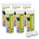 Drinklits Lemon Lime Electrolyte Fizzy Hydration Tablets (6) Tube Bundle | 0g Sugar - Natural Sports Drink - Essential Electrolytes | 60 Servierungen - 10 Tablets pro Tube