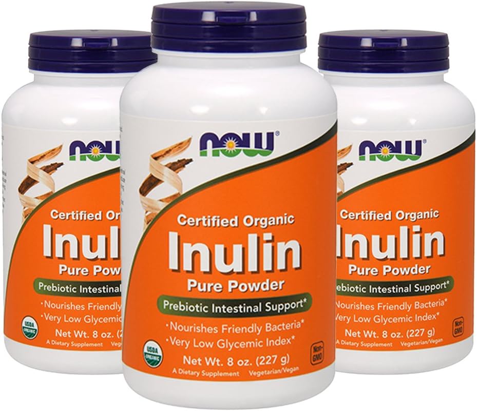 JETZT Lebensmittel Inulin (Certified Organic) - 8 oz (Pack von 3)