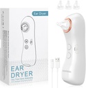 Trockner, wiederaufladbares Ohr Wasserentferner mit Licht, Elektronische Warmluft-Ohr-Trockenvorrichtung zum Schwimmen, Duschen, Surfen, Tauchen, Hörgeräte-Nutzung (Ear Trockner mit 3 Tipps)