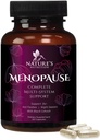 Suppléments de ménopause pour les femmes avec Cohosh Noir - Flash chaud et Hormone Soutien pour les femmes, Vitamines naturelles de soulagement de la ménopause Soutien doux et équilibre nuit, sans OGM et sans gluten - 60 capsules