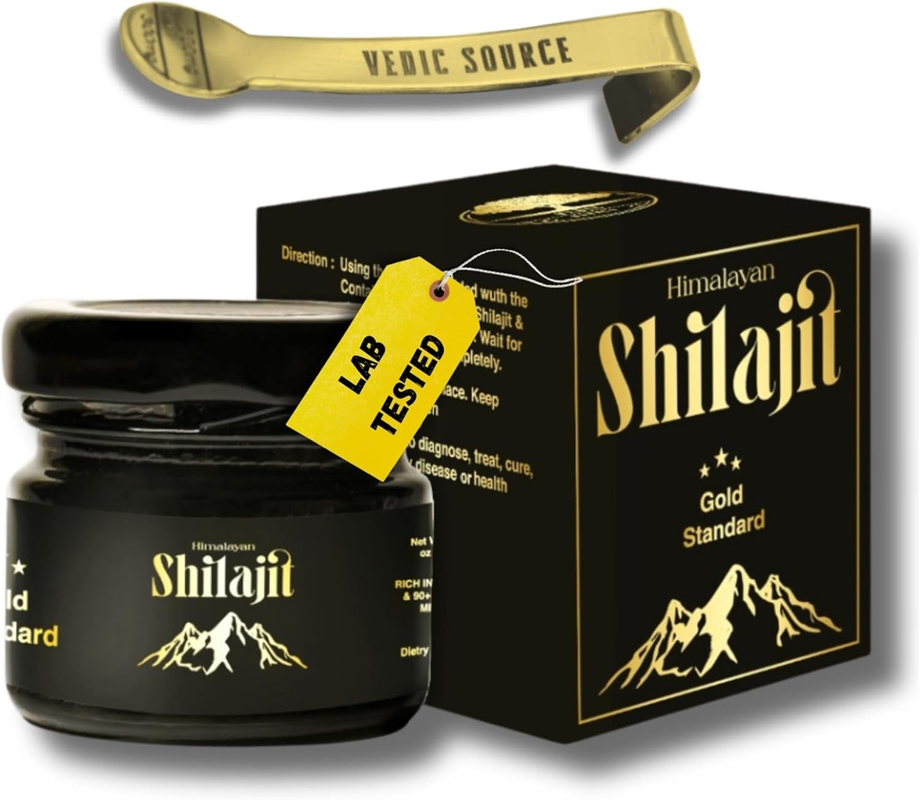 Supreme Himalayan Shilajit Resin - Höchste Grade, Traditionell gemacht, nicht kommerziellisiert, Reich an Fulvic Acid & 85+ Mineralien, Shilajit für Männer und Frauen, Lab-geprüft, 2-Monats-Versorgung