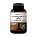NatureBell Ashwagandha mit schwarzem Pfeffer, 240 Kapseln | Hoher Absorptionskomplex – Extra Strength Root Extract – Adaptogene Ergänzungen zur Entspannung – Non-GMO