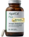 ALGAECAL Organic Red Alge Calcium Supplement für Knochendichte, Vitamin K2 MK7 (100mg), Vitamin D3 (1600 IE), Magnesium (350mg) & Spurenminerale & Stärke, leicht zu schlucken, 120 Veggie Caps