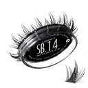 Lashify Star Burst 14mm Gossamer DIY Wimpern Extensions Refill, The Ultimate Multi-Length Multi Layered Lash, Black, Easy False Lashes
