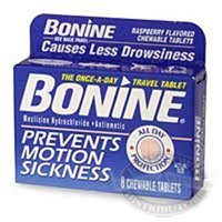 Comprimés à croquer Bonine pour la maladie de mouvement 50100187 16 pk