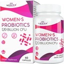 Negima Menopause Beilagen für Frauen, 120 Billion CFUs Probiotika für Frauen, 13-in-1 Herbs & Botanicals Complex, für Menopause - 60 Caps