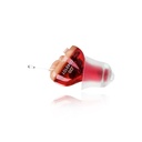 Hörverstärker-Hilfe, In Ohr Hörgeräte, Batteriebetriebene Schallverstärker, Einzel Hörgerät für Senioren, Unsichtbare Sound Enhancer Red(Right Ear)