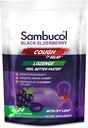 Sambucol Black Elderberry Cough Relief Lozenges - Cough Drops für Erwachsene, Sambucus Elderberry Lozenges, mit Ivy Leaf, Cough & Mucus Relief, Immununterstützung, Berry Eucalyptus - 24 Count, 1 Pack