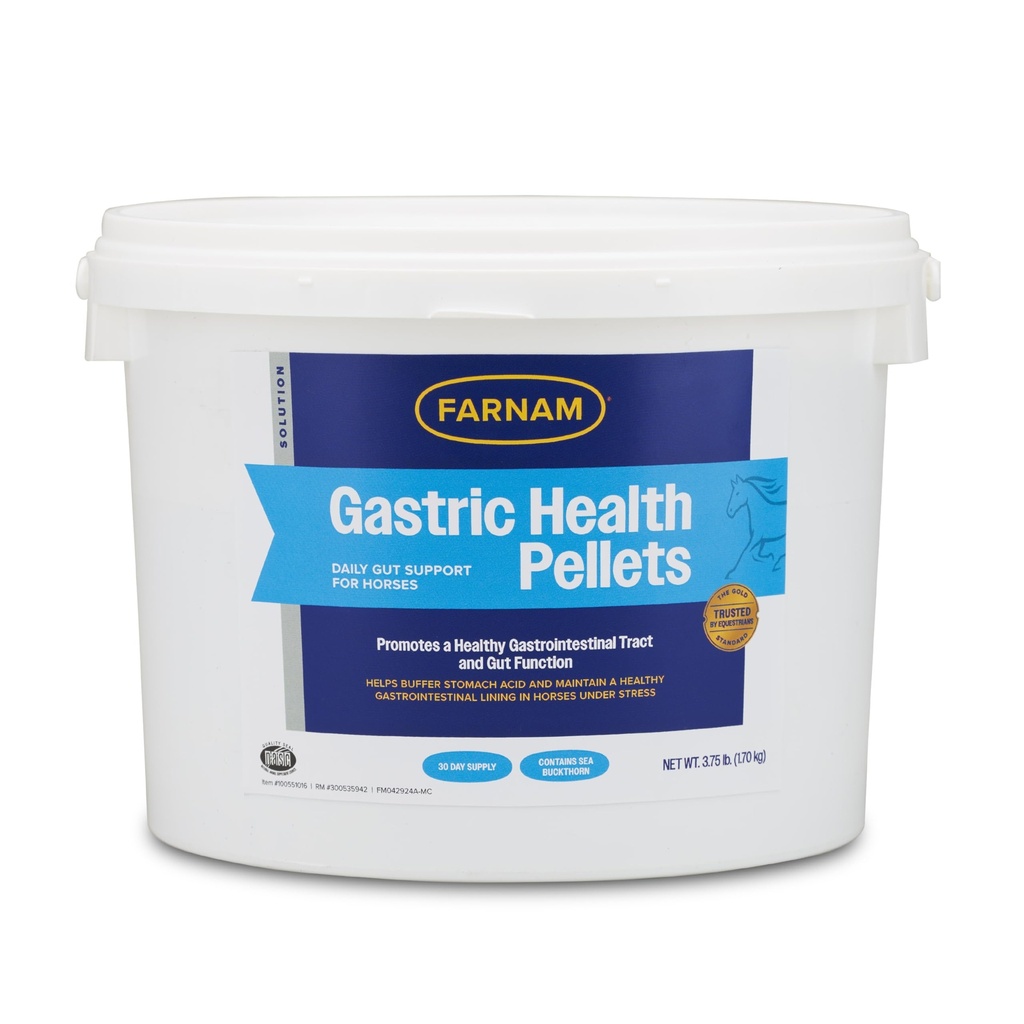 Farnam Gastric Health Pellets, Daily Gut and Digestive Health Supplement für Pferde hilft, eine gesunde Magen-Darm-Trakt und Gut-Funktion zu erhalten