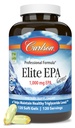 Carlson - Elite EPA Gems, 1000 mg EPA Fish Oil, Wild-Caught, Norwegisches Fischöl, Sustainable Sourced, hilft gesunden Triglycerid Levels, 120 Softgels
