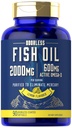 Carlyle Fish Oil 2000mg | 600mg Omega 3 Supplement für Männer & Frauen | 90 Odorless Softgels | Lemon Flavored | Non-GMO und glutenfrei