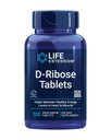 Lebensverlängerung D-Ribose Tablets, Plus Kalzium, hilft gesunden Energieniveaus in Herz und Muskel zu halten, fördert die Produktion von ATP, Glutenfrei, Non-GMO, Vegan, 100 vegetarische Tabletten