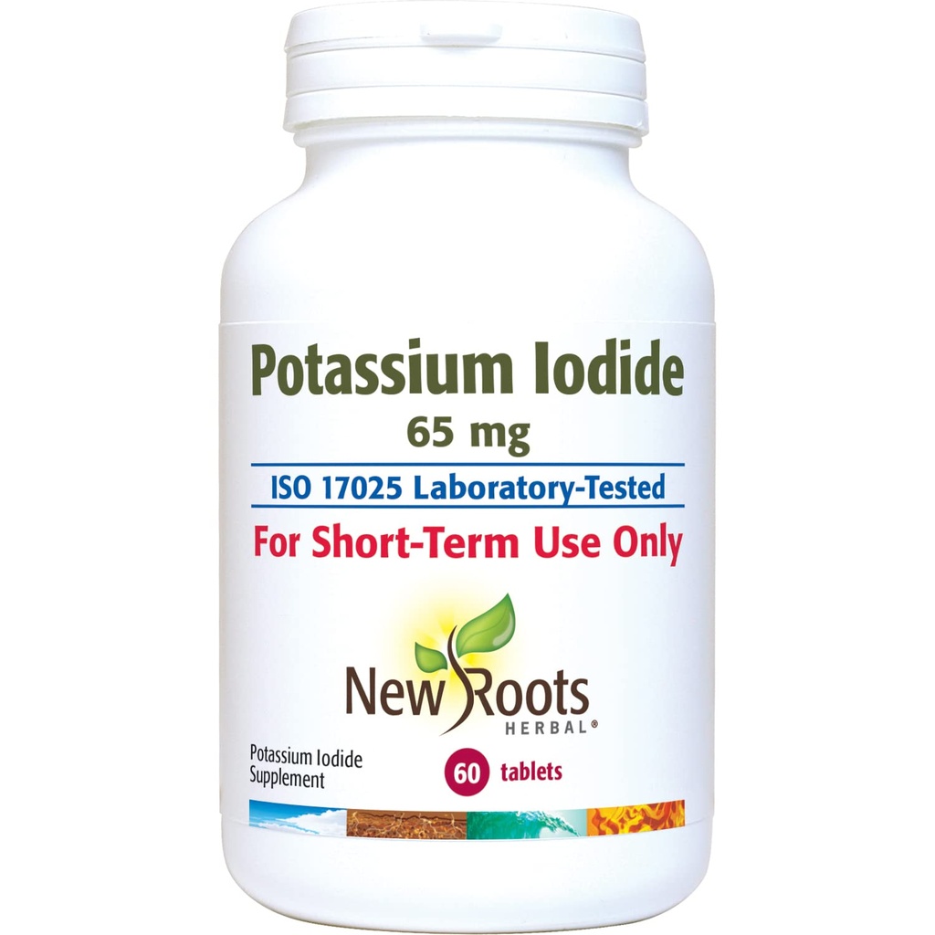Iodide potassique 65 mg (60 comprimés) Iodine - YODO Naciente - Supplément de kit de survie essentiel